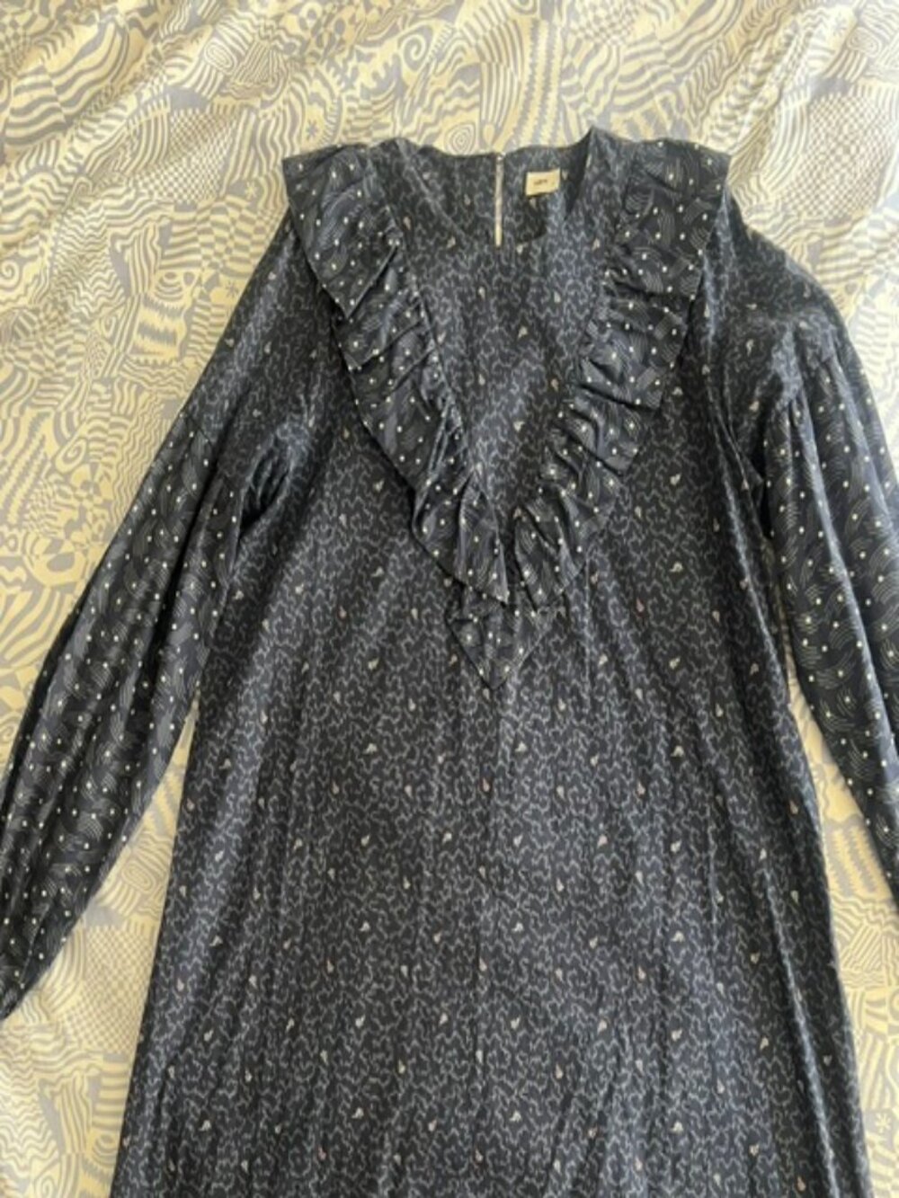 Warn (Brand) Cotton Long Sleeved Blue Dress, size 3 (M/L)